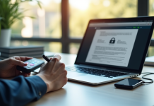 Espace de travail professionnel avec signature électronique et sécurité